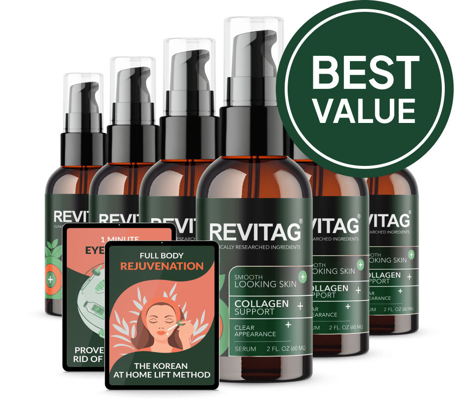 ReviTag Natural Skin Tag Serum – 6 Bottle Pack